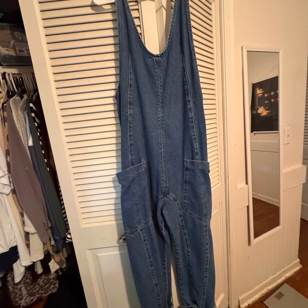 We The Free Indigo Denim Jumpsuit